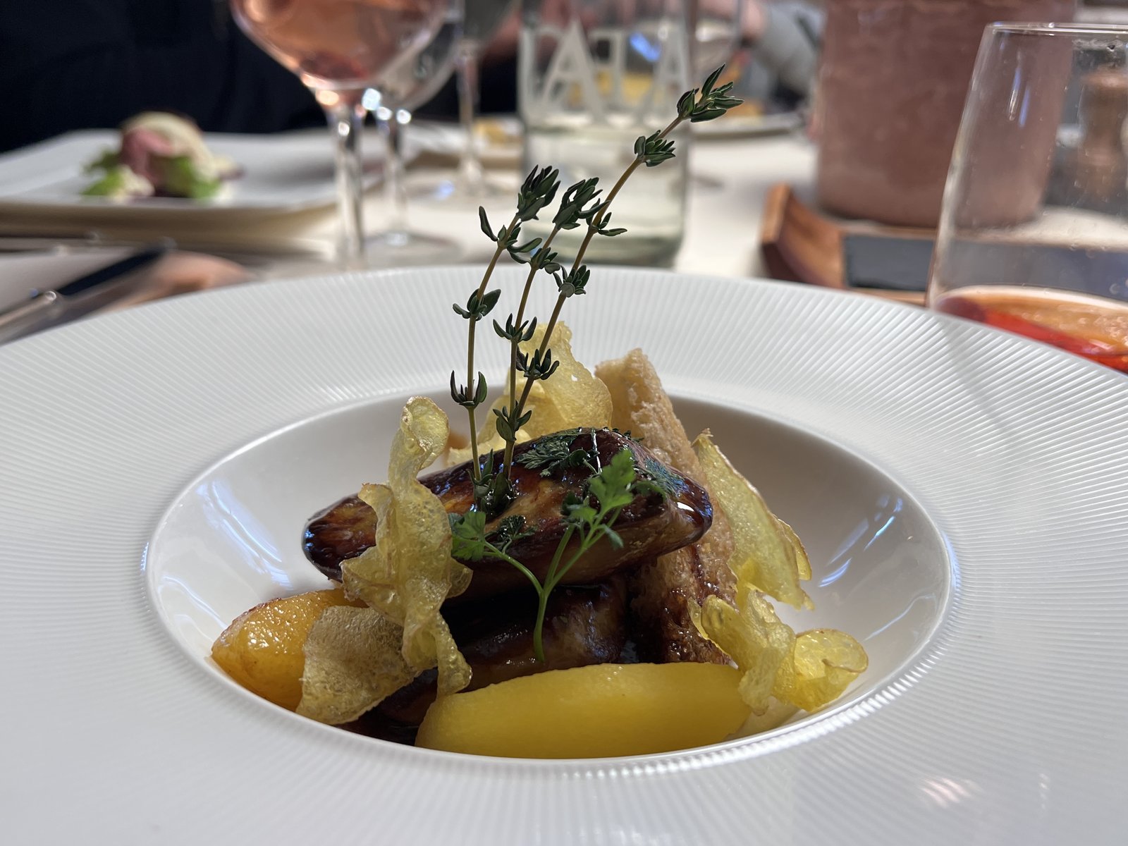 restaurant roessli illnau entenleber aepfel brioche